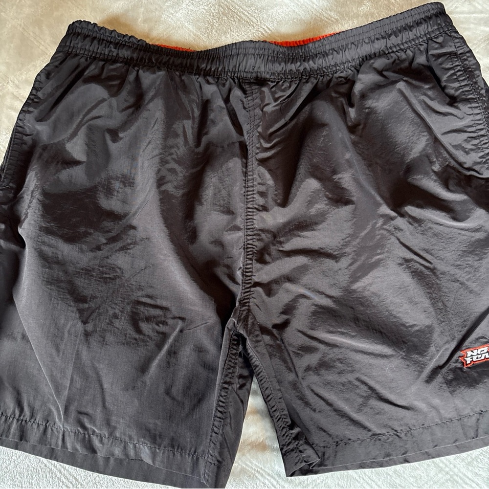 No Fear Men’s Swimwear 100% Nylon Swim Trunks In Size Xl Black & Orange 🏊‍♂️